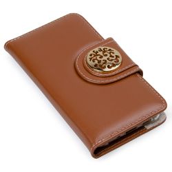 CAPA CARTEIRA COURO JOHARI CARAMELO - Cellway