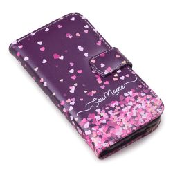 CAPA CARTEIRA COURO NOME AMOR ROSA ROXO - Cellway