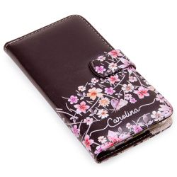 Capa para Celular de Couro com Nome