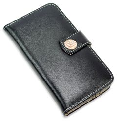 CAPA CARTEIRA COURO STRASS PRETO - Cellway