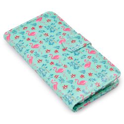 CAPA CARTEIRA ESTAMPADA FLAMINGO SUMMERTIME E184 - Cellway