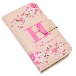 CAPA CARTEIRA COURO NOME INICIAIS ROSA BEBE - Cellway