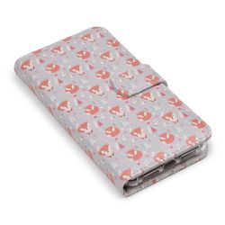 CAPA CARTEIRA ESTAMPADA TENDENCIAS RAPOSA CINZA E198 COM IMA... - Cellway