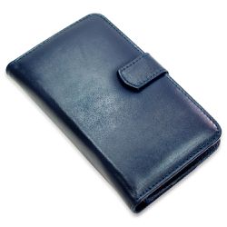 CAPA CARTEIRA COURO 8 CARTOES AZUL - Cellway