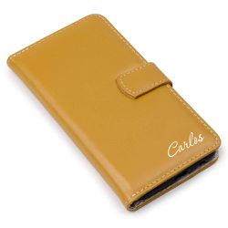 Capa para Celular de Couro com Nome