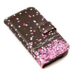 CAPA CARTEIRA COURO NOME AMOR ROSA MARROM - Cellway
