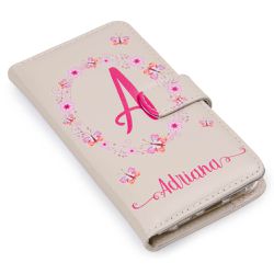 Capa para Celular de Couro com Nome