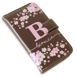 CAPA CARTEIRA COURO NOME INICIAIS MARROM - Cellway