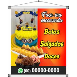 Banner Bolo Salgados Doces - bn136 - CELOGRAF