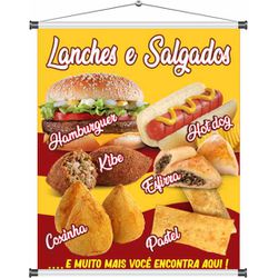 Banner Lanche e Salgados - bn143 - CELOGRAF