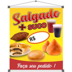 Banner Salgado + Suco - bn148 - CELOGRAF