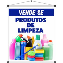 Banner Vende -se Produto De Limpeza - bn163 - CELOGRAF