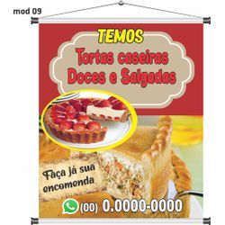 Banner Torta doce e salgada - bn189 - CELOGRAF