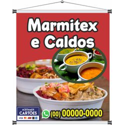 Banner Marmitex e Caldos - bn299 - CELOGRAF