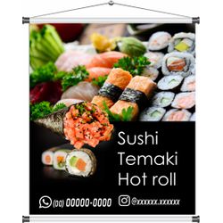 Banner Sushi Temaki Hot roll - bn314 - CELOGRAF