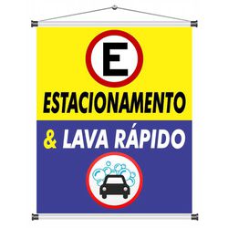 Banner Estacionamento & Lava Rapido - bn352 - CELOGRAF
