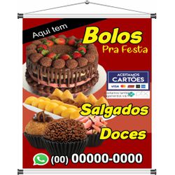 Banner Bolo Salgados doces - bn59 - CELOGRAF