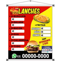 Banner Lanches - bn69 - CELOGRAF