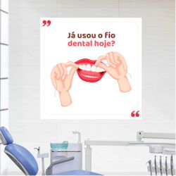 Adesivo Ja Usou fio Dental Hoje - dt12 - CELOGRAF
