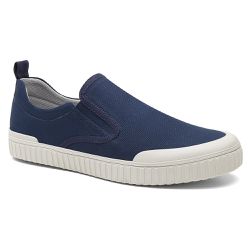 Tênis Slip On Orlando Lona Azul - 157B Azul - Centuria Calçados