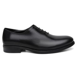 Sapato Social Oxford Inglaterra Couro Preto - 3088... - Centuria Calçados