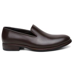Mocassim Loafer Social Finlândia Liso Couro Cafe -... - Centuria Calçados