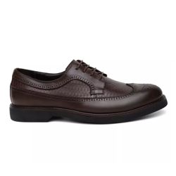 Sapato Social Brogue Islândia Croco Couro Cafe - 3... - Centuria Calçados