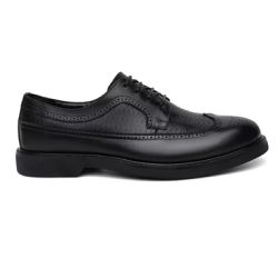 Sapato Social Brogue Islândia Croco Couro Preto - ... - Centuria Calçados