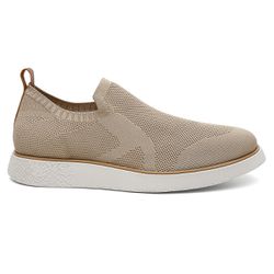 Sapato Masculino Flórida Casual Knit Bege - 5229 B... - Centuria Calçados