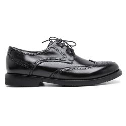Sapato Brogue Tamanho Especial em Couro - 3095E Pr... - Centuria Calçados