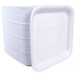 Bandeja de Isopor Branca R1 - 400 unidades - César Embalagens