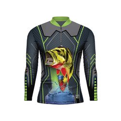 CAMISA DE PESCA MASCULINA C.F BRASIL VERDE TUCUNAR... - CFBRASIL