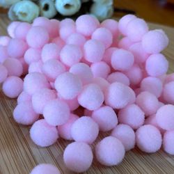 Pompom 1cm Rosa bb- Cores aproximadamente 100un - ... - CHAMMA FESTA