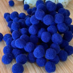 Pompom 1cm Azul Royal - Cores Aproximadamente 100u... - CHAMMA FESTA