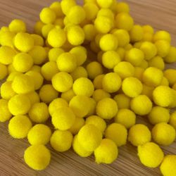 Pompom 1cm Amarelo- Cores aproximadamente 100un - ... - CHAMMA FESTA