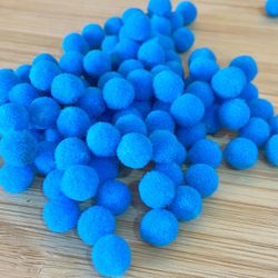 Pompom 1cm Azul Turquesa - Cores Aproximadamente 1... - CHAMMA FESTA