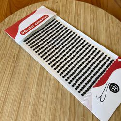 Cartela Adesiva Meia Pérola 4mm Preta 442UN - 500... - CHAMMA FESTA