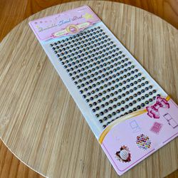 Cartela Adesiva Meia Pérola 6MM Preto irisado 140u... - CHAMMA FESTA