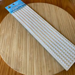 Cartela Adesiva Meia Pérola 6MM Branca 240un - 500... - CHAMMA FESTA
