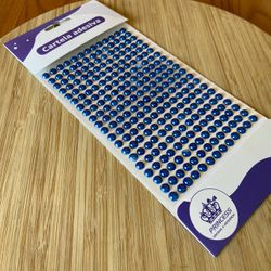 Cartela Adesiva Meia Pérola 6MM Azul royal 315un -... - CHAMMA FESTA