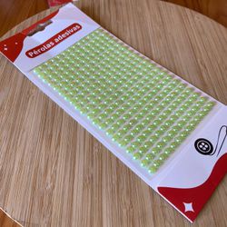 Cartela Adesiva Meia Pérola 6MM Verde BB 315Un - ... - CHAMMA FESTA