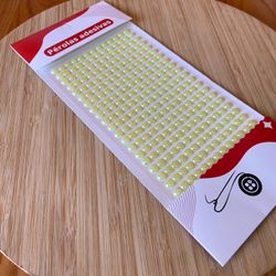 Cartela Adesiva Meia Pérola 6MM Amarelo BB 260un ... - CHAMMA FESTA