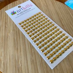 Cartela Adesiva Meia Pérola 8MM Dourado 91un - 500... - CHAMMA FESTA