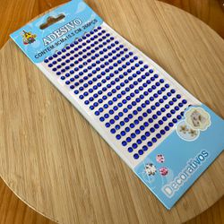 Cartela Adesiva Strass 5mm Azul Royal 266un - 5002... - CHAMMA FESTA