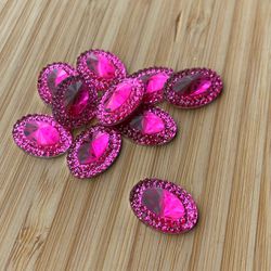 Chaton Oval Borda 13x18 Pink 10 unidades - 100457 - CHAMMA FESTA