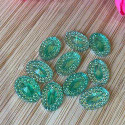 Chaton Borda Oval 10x14 Verde Claro 10 unidades - ... - CHAMMA FESTA