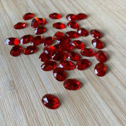 Chaton Oval 13x18 Vermelho 10 unidades - 100439 - CHAMMA FESTA