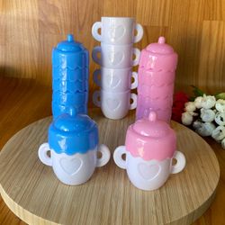 Baleiro Mini Mamadeira 5,5x8,5cm Rosa/Azul 10 unid... - CHAMMA FESTA