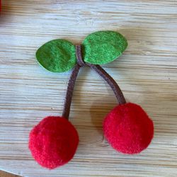 Aplique Pompom Cereja 5cm - pacote com 5 unidades ... - CHAMMA FESTA