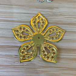Tag Flor Vazada Dourada 4,1cm - 10 Unidades - 1004... - CHAMMA FESTA
